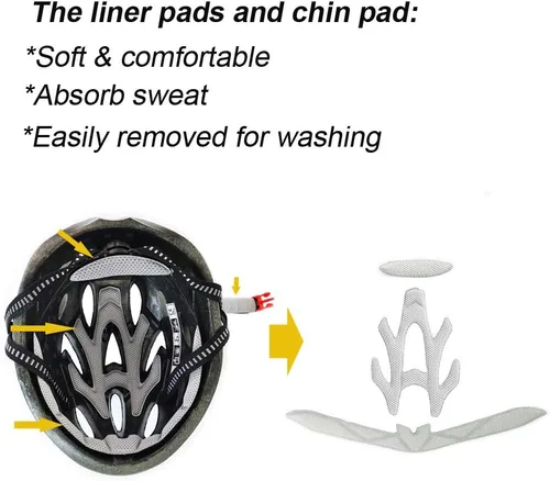 Vista 6 de UPANBIKE Casco de bicicleta para adultos - Protección de seguridad ajustable de una pieza para bicicletas de montaña y de ruta