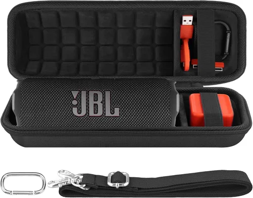 Vista 17 de co2CREA Funda de viaje rígida de repuesto para JBL Flip 7 Flip 6 FLIP 5 Altavoz Bluetooth portátil impermeable (funda de camuflaje negro)