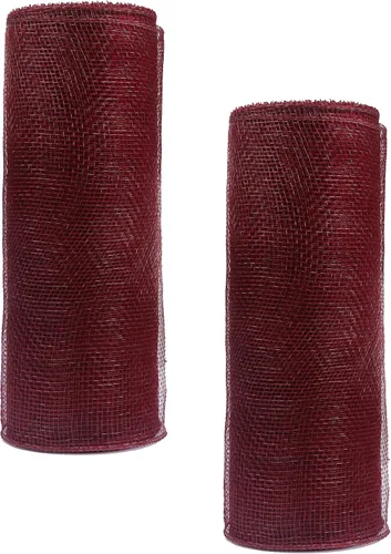 Vista 32 de YYCRAFT Paquete de 2 cintas de malla de polímero metálico de 6 pulgadas (total 20 yardas, verde manzana)