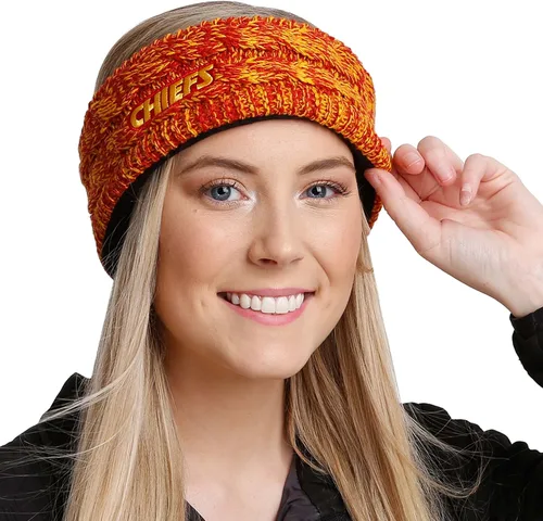 Vista 109 de FOCO Diadema de moda para mujer con logotipo de equipo de la NFL Gradiente impreso.
