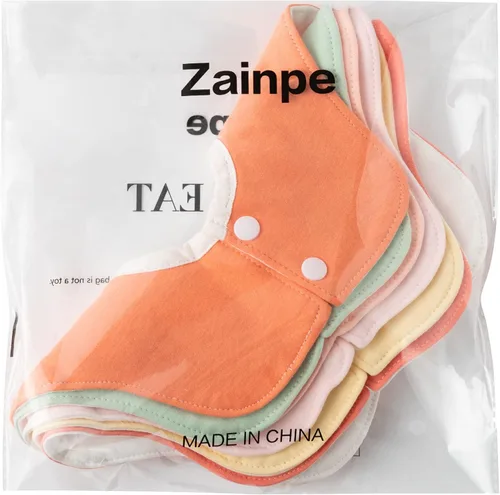 Vista 7 de Zainpe Baberos de bebé con rotación de 360°, impermeables, a presión, de algodón, absorbente, para bebés, de 0 a 12 meses, 6