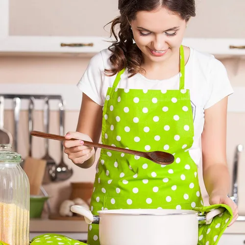 Vista 4 de Patelai 6 cucharas de madera de 11 pulgadas, cucharas de madera de mango largo, cuchara de sopa de estilo coreano japonés para cocinar, comer