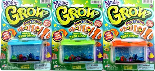 Vista 2 de JA-RU Magic Grow-Acuario - Juego de juguetes de crecimiento de peces (1 unidad) Juguetes de expansión de agua Animales que crecen en agua Juguetes