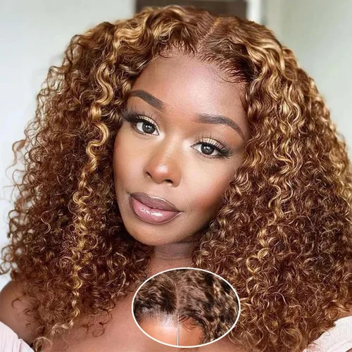 Vista 13 de Pelucas de cabello humano rizado con cierre de encaje HD de 5x5 de onda profunda para mujeres morenas, sin pegamento, pre cortadas, 180%
