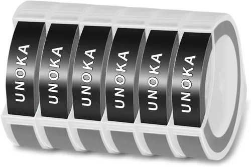 Vista 8 de UNOKA 3/8 Cinta para etiquetadoras en relieve para DYMO Organizer Xpress