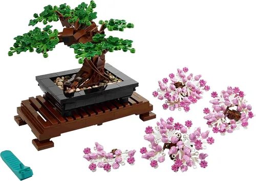 Vista 4 de Lego - Juego de 2: árbol bonsái 10281 y ramo de flores silvestres 10313