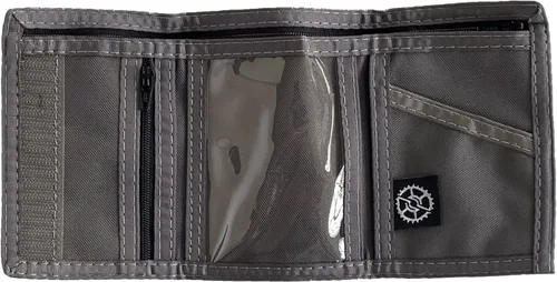 Vista 7 de Cartera triple de nailon con bolsillo para monedas, Granite, Billetera triple