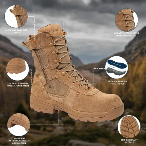 Vista 5 de Propper Botas para hombre Series 100 con cremallera lateral