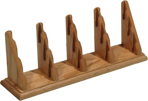 Vista 12 de Wooden Mallet Tarjetero para encimera de 9 bolsillos, roble medio