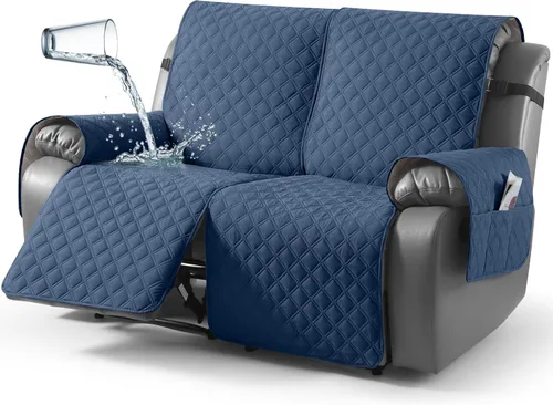 Vista 46 de TAOCOCO - Funda antideslizante para silla reclinable, funda para sofá, funda para silla reclinable pequeña con correas elásticas, protector