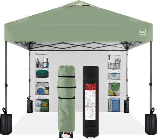 Vista 26 de Best Choice Products Carpa Toldo Desplegable de 10x10 pies para Instalación de 1 Persona, Refugio Portátil Instantáneo con Botón de 1 Toque
