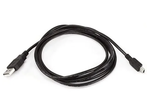 Vista 5 de Monoprice Cable USB A a mini-B de 5 pines 28/28AWG de 3 pies (103896) Negro