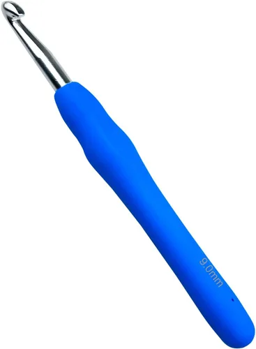 Vista 17 de Mdoker Tamaño B/1 (0.079 in), ganchos de ganchillo extra largos para manos artríticas, mango ergonómico suave para principiantes y amantes