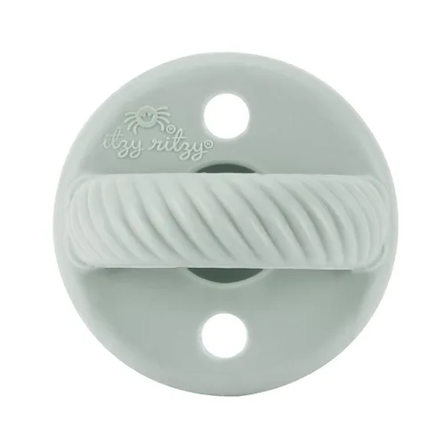 Vista 3 de Itzy Ritzy Chupetes de Silicona para Edades de 6-18 Meses - Los Chupetes Itzy Soother Cuentan con Mango Plegable y Dos Orificios de Aire para Mayor