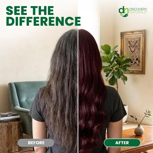 Vista 3 de Tintura para el cabello y las cejas Henna Maiden: 100 % natural y sin químicos