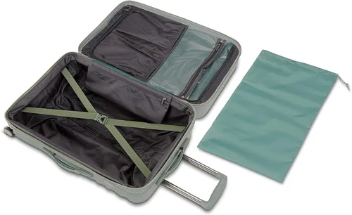 Vista 2 de American Tourister Cascade Hardside - Maleta giratoria rígida ligera, Verde salvia