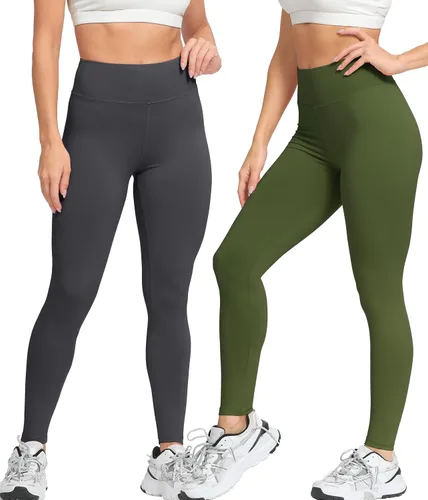 Vista 2 de Natural Feelings - Leggings de cintura alta para mujer, ultrasuaves, elásticos, opacos, ajustados, para yoga, talla única y talla extragrande