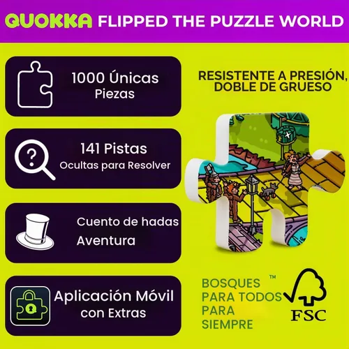 Vista 3 de Rompecabezas de 1000 piezas para adultos - Rompecabezas para adultos 1000 Oz