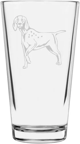 Vista 397 de Podenco Canario - Vaso de pinta de 16 onzas con temática de perro personalizado