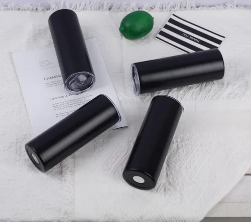 Vista 5 de Paquete de 4 vasos delgados de 20 onzas, juego de vasos delgados de acero inoxidable en caja de regalo individual, 20 onzas de capacidad, vaso