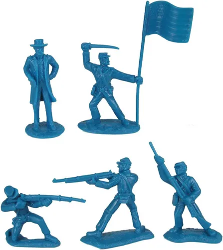Vista 3 de BMC Civil War Plastic Army Men - 26 figuras de soldado de la batalla de Appomattox