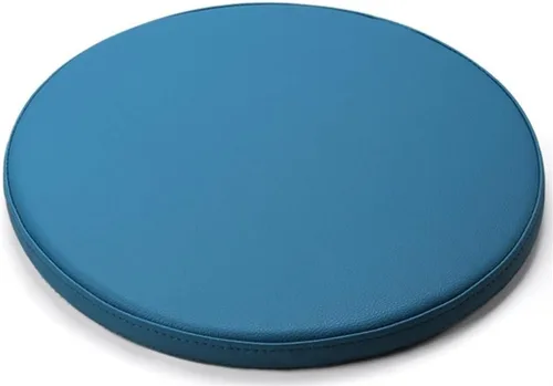 Vista 9 de Cojín redondo antideslizante de espuma viscoelástica para silla con funda Amarillo