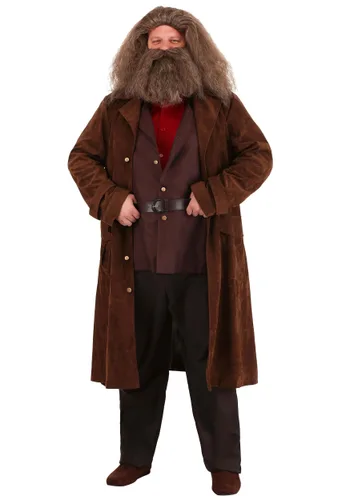 Vista 4 de Disfraz Deluxe Talla Plus de Harry Potter Hagrid para Hombre Multicolor