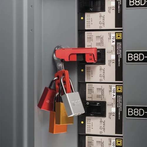 Vista 2 de Master Lock 416 Bloqueo Tagout Seguridad Hasp, Rojo