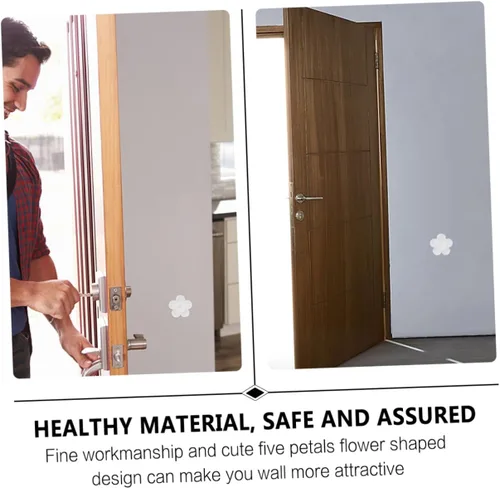 Vista 8 de 10 piezas de amortiguadores de puerta, protector decorativo para puerta, tope de puerta, tope de gabinete, tope de pared, parachoques de pared