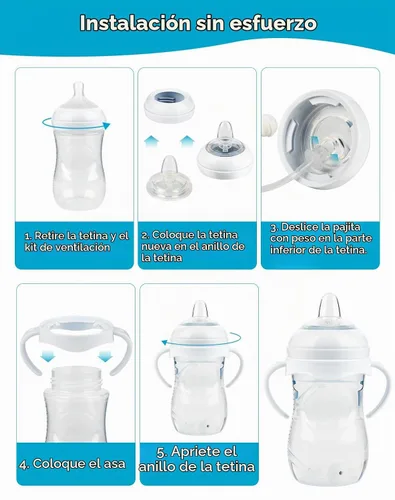 Vista 3 de Kit de Conversión de Vaso Entrenador Suave para Biberón Natural de Bebé Philips Avent, Kit de Transición para Niños Pequeños con Tetina de Vaso