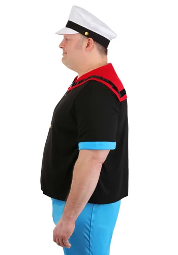 Vista 3 de Kit de Disfraz Plus Size de Popeye para Hombre Multicolor