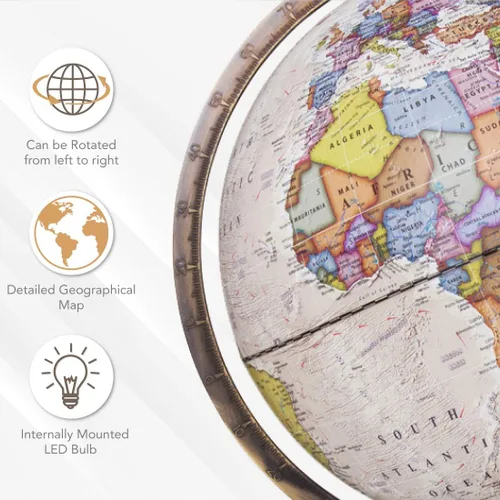 Vista 5 de Globo peninsular de Waypoint Geographic