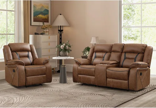Vista 27 de Sofá reclinable manual de cuero sintético, sofá reclinable de 3 plazas, sofá cama para sala de estar, muebles, sala de reuniones, marrón oscuro
