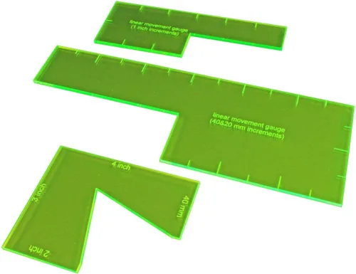 Vista 4 de LITKO Calibre lineal de 1 pulgada compatible con DBA, verde fluorescente