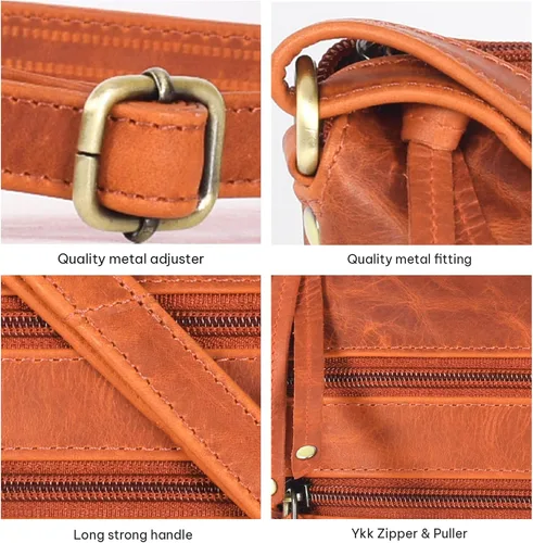 Vista 7 de VALENCHI Real Genuine Leather Women's Crossbody Purse/Bag With Adjustable Strap