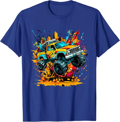 Vista 26 de Monster Trucks Are My Jam - Camiseta Monster Truck, Negro