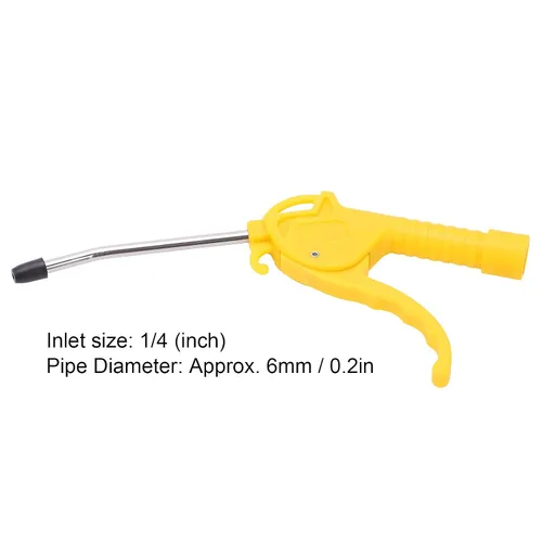 Vista 5 de Soplador de polvo de aire, Pistola de limpieza de aire de alta presión, Pulverizador de soplador de polvo de aire neumático 0.236 in Pipe Air Duster