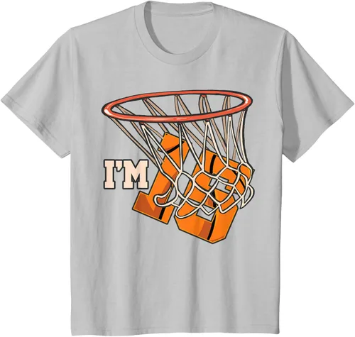 Vista 30 de Camiseta número 15 con temática de baloncesto para fiesta de cumpleaños, Negro, S