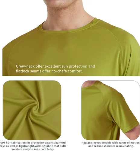 Vista 5 de Men's Short Sleeve Shirt Basic Outdoor Series Sun Protection