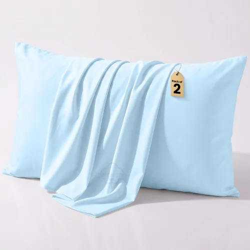 Vista 25 de COTTON STICH Juego de 2 fundas de almohada para niños pequeños, mini fundas de almohada de algodón de 600 hilos, fundas de almohada suaves y ligeras
