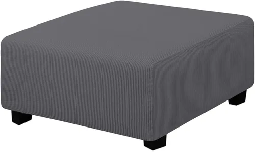 Vista 123 de Easy-Going Funda Elástica para Otomana Taburete de Almacenamiento Plegable Protector de Muebles Funda Rectangular Suave con Parte Inferior Elástica