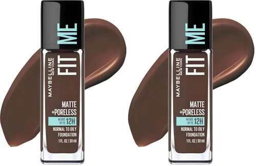 Vista 72 de Maybelline New York Fit Me Matte + Poreless Base Líquida, Formato de Bolsa, 220 Natural Beige, 1.3 onzas 220 Beige natural