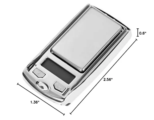 Vista 6 de uxcell Báscula digital electrónica de bolsillo 3.53 oz 0.00 oz Mini estilo clave portátil de precisión pesaje LCD retroiluminado pantalla