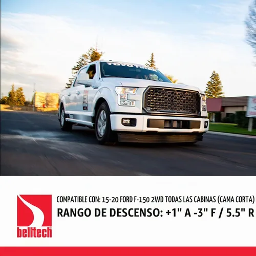 Vista 4 de Belltech Kit completo de reducción de altura 15-20 Ford F150 todas las cabinas