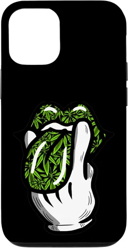 Vista 28 de Lick Smoke Weed Leaf Pattern Marihuana 420 Cannabis Pot Gift Case para iPhone 17
