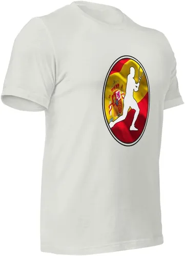 Vista 16 de Carlos Alcaraz Camiseta de manga corta unisex de algodón con diseño de bandera de España