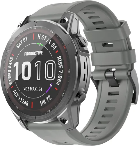 Vista 8 de OVERSTEP - Correa de reloj compatible con Garmin Fenix 7/Fenix 6/Fenix 5 22mm Width Soft Silicone Watch Strap for Garmin Fenix 5/Fenix 5