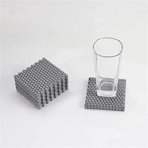 Vista 4 de NICOLE Molde cuadrado de silicona DIY Moldes de montaña de hormigón para cemento, decoración casera L0466