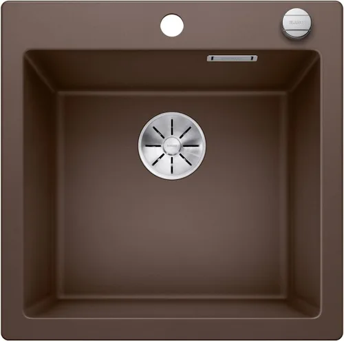 Vista 8 de Blanco 523684 PLEON 5 Silgranit PuraDur con Residuos Pop-Up, Nuez moscada
