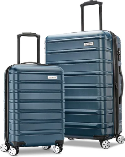 Vista 17 de Samsonite Omni 2 Hardside, Plateado (Arctic Silver), Juego de 2 piezas (equipaje de mano/grande), Omni 2 Equipaje rígido expandible con ruedas